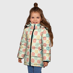 Куртка зимняя для девочки E-mail почта, цвет: 3D-светло-серый — фото 2