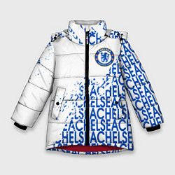 Куртка зимняя для девочки Chelsea fc, цвет: 3D-красный