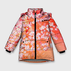 Куртка зимняя для девочки Весенняя волна, цвет: 3D-светло-серый