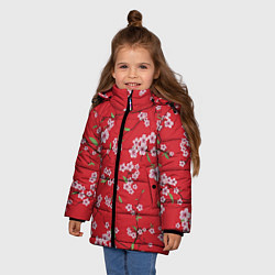 Куртка зимняя для девочки Алая весна, цвет: 3D-светло-серый — фото 2