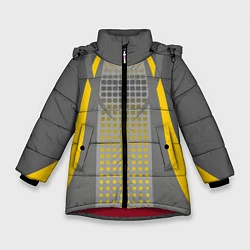 Куртка зимняя для девочки Для спортивного удовольствия, цвет: 3D-красный