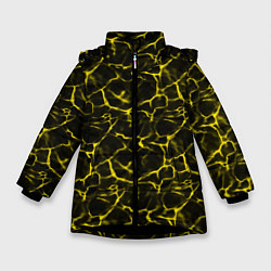 Зимняя куртка для девочки Yellow Ripple Желтая Рябь