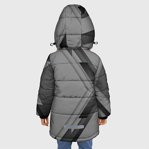 Зимняя куртка для девочки Infinity Autosport / 3D-Черный – фото 4