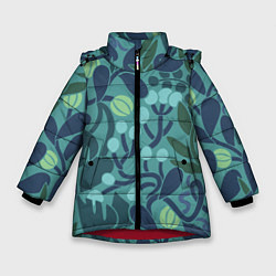 Зимняя куртка для девочки Запутанные растения