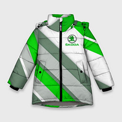 Куртка зимняя для девочки Skoda: Sport, цвет: 3D-светло-серый
