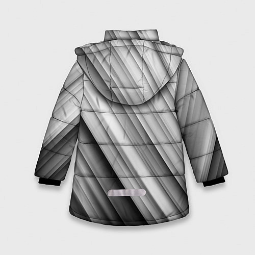 Зимняя куртка для девочки OPEL опель / 3D-Светло-серый – фото 2
