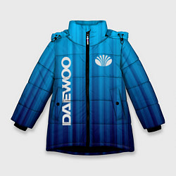 Куртка зимняя для девочки DAEWOO спорт, цвет: 3D-черный
