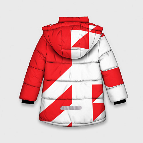Зимняя куртка для девочки SUZUKI autosport / 3D-Светло-серый – фото 2