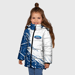 Куртка зимняя для девочки Форд ford, цвет: 3D-красный — фото 2