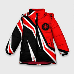 Куртка зимняя для девочки ЯМАХА - YAMAHA Красный спортивный, цвет: 3D-красный