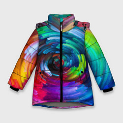 Куртка зимняя для девочки Vanguard color pattern 2029, цвет: 3D-светло-серый