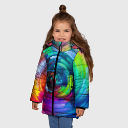 Куртка зимняя для девочки Vanguard color pattern 2029, цвет: 3D-светло-серый — фото 2