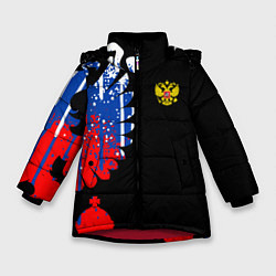 Зимняя куртка для девочки Герб russia