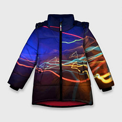 Зимняя куртка для девочки Neon vanguard pattern Lightning Fashion 2023