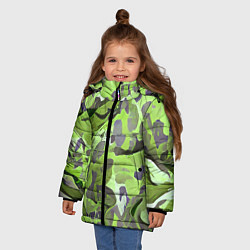 Куртка зимняя для девочки Green breeze, цвет: 3D-красный — фото 2