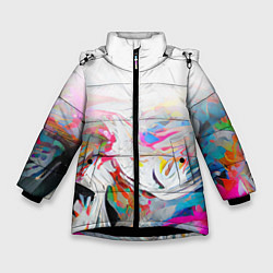 Куртка зимняя для девочки Light vibe, цвет: 3D-черный