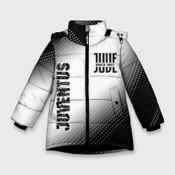 Куртка зимняя для девочки JUVENTUS Juventus Градиент, цвет: 3D-черный
