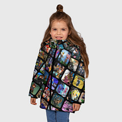 Куртка зимняя для девочки ROBLOX СЮЖЕТЫ, цвет: 3D-светло-серый — фото 2