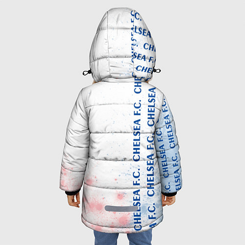 Зимняя куртка для девочки CHELSEA Краска / 3D-Черный – фото 4