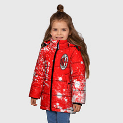 Куртка зимняя для девочки AC MILAN AC Milan Sport Арт, цвет: 3D-красный — фото 2