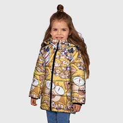 Куртка зимняя для девочки Neco-Arc, цвет: 3D-черный — фото 2