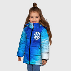 Куртка зимняя для девочки VOLKSWAGEN Volkswagen Пламя, цвет: 3D-черный — фото 2