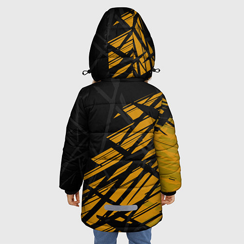 Зимняя куртка для девочки Chevrolet, Шевроле / 3D-Черный – фото 4