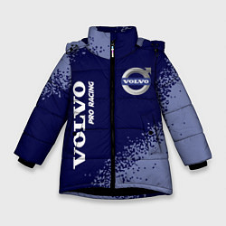 Куртка зимняя для девочки ВОЛЬВО Pro Racing Краска, цвет: 3D-черный
