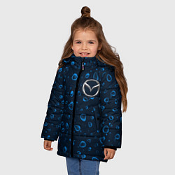 Куртка зимняя для девочки MAZDA SPEED Дождь, цвет: 3D-черный — фото 2