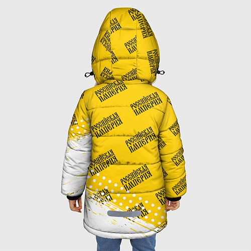 Зимняя куртка для девочки RUSSIAN EMPIRE Краски Паттерн / 3D-Черный – фото 4