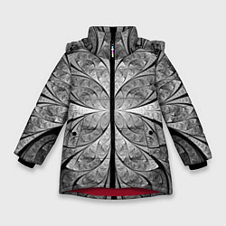 Куртка зимняя для девочки Надёжная листовая броня Reliable sheet armor, цвет: 3D-красный