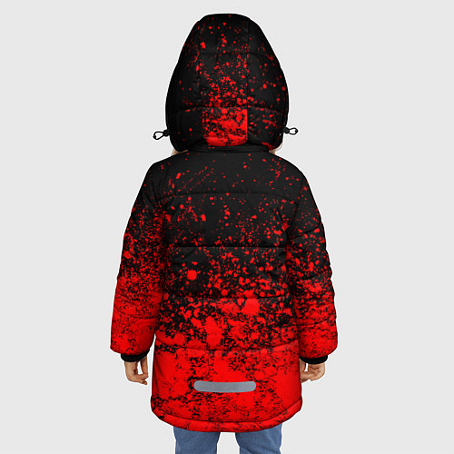 Зимняя куртка для девочки DAYZ - Краска FS / 3D-Черный – фото 4