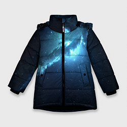 Куртка зимняя для девочки Sky full of stars, цвет: 3D-черный
