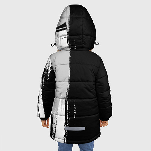 Зимняя куртка для девочки Фармацевт из России и Герб Российской Федерации / 3D-Черный – фото 4