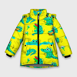 Зимняя куртка для девочки GREEN CROCODILES