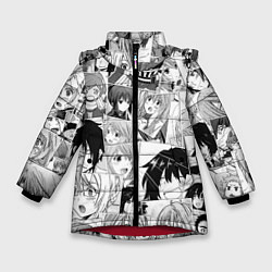 Зимняя куртка для девочки Log Horizon pattern