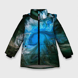 Зимняя куртка для девочки Неоновые краски - Синий