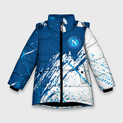Куртка зимняя для девочки Napoli краска, цвет: 3D-черный