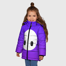Куртка зимняя для девочки Fall Guy violet, цвет: 3D-светло-серый — фото 2