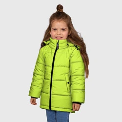Куртка зимняя для девочки Зеленый неон из фильма Барби, цвет: 3D-черный — фото 2