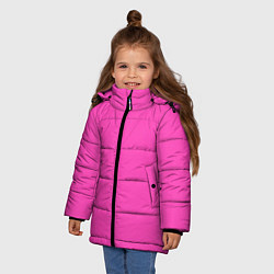 Куртка зимняя для девочки Яркий розовый из фильма Барби, цвет: 3D-черный — фото 2