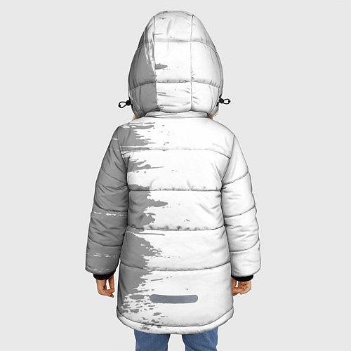Зимняя куртка для девочки Ajax Sport на светлом фоне / 3D-Черный – фото 4