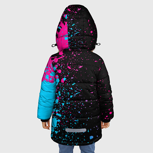 Зимняя куртка для девочки Liverpool Neon Gradient / 3D-Черный – фото 4