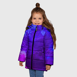 Куртка зимняя для девочки Циклон Красок, цвет: 3D-светло-серый — фото 2