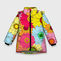 Зимняя куртка для девочки CHAMOMILE CHRYSANTHEMUMS