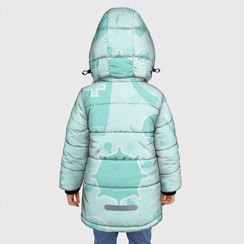 Зимняя куртка для девочки Медицинские профессии / 3D-Черный – фото 4
