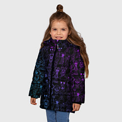 Куртка зимняя для девочки Разные персонажи игр, цвет: 3D-светло-серый — фото 2