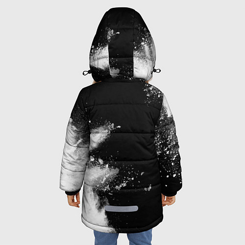 Зимняя куртка для девочки Терапевт из России и герб Российской Федерации: по / 3D-Черный – фото 4