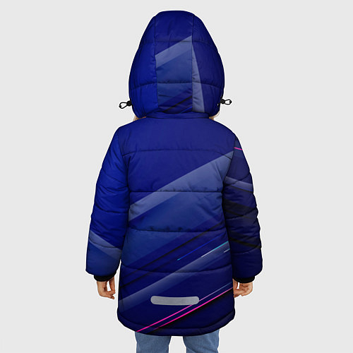 Зимняя куртка для девочки Bayern munchen Абстракция / 3D-Черный – фото 4