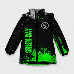 Куртка зимняя для девочки Green day - hits, цвет: 3D-черный